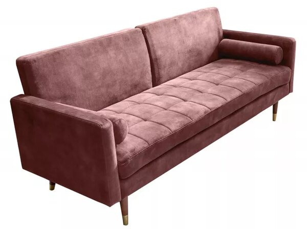 Pohovka COUTURE 195 CM tmavě růžová rozkládací Nábytek | Obývací pokoj | Sedací soupravy a pohovky | Pohovky | Rozkládací