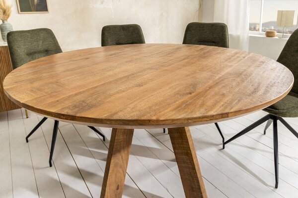 Kulatý jídelní stůl ART WOOD 120 CM masiv mango Nábytek | Jídelní prostory | Jídelní stoly | Kulaté