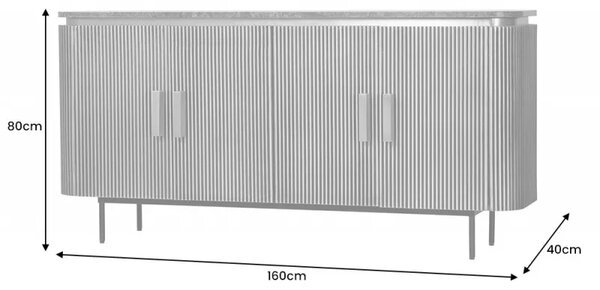 Komoda VENEZIANO 160 CM Nábytek | Úložné prostory | Komody | Nízké