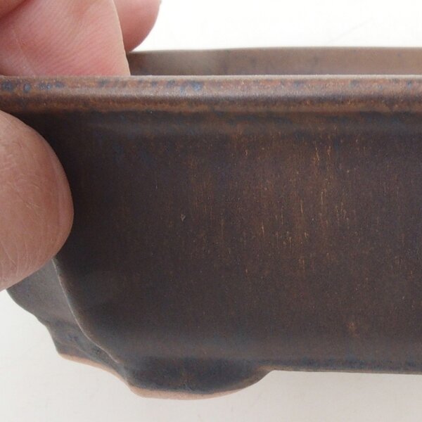 E-bonsai Bonsai miska H17 - 15 x 10 x 4 cm. - hnědá