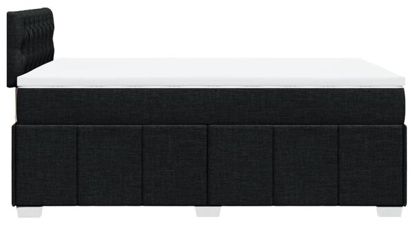 Box spring postel s matrací černá 120x190 cm textil 3289316