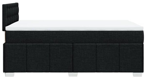 Box spring postel s matrací černá 120x190 cm textil 3289323