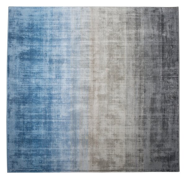 Koberec šedě-modrý 200 x 200 cm krátkovlasý ERCIS