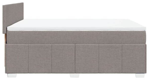 Box spring postel s matrací taupe 140x190 cm textil 3289360
