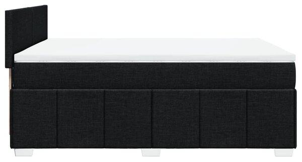 Box spring postel s matrací černá 140 x 190 cm textil 3289358