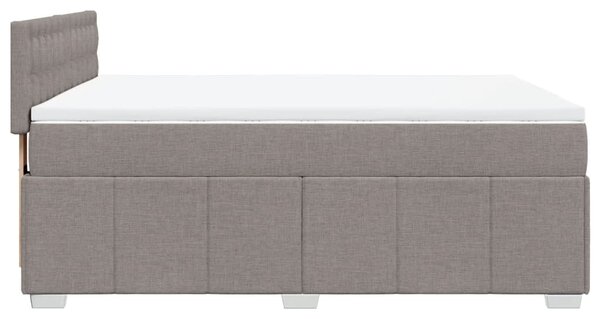 Box spring postel s matrací taupe 140x190 cm textil 3289381