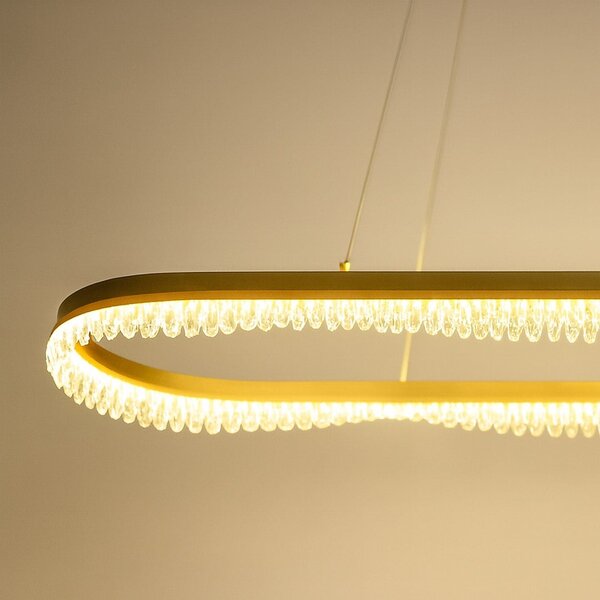 Závěsné LED svítidlo Preciosa, 1x LED 45w, 4000k, g