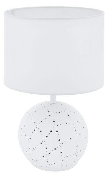 EGLO Stolní keramická lampa v moderním stylu MONTALBANO, bílá, 38,5x23cm 98381
