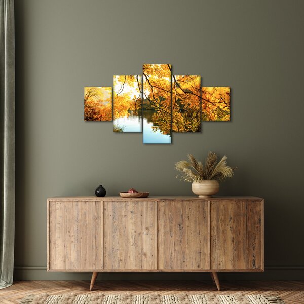Obraz - Podzimní strom (125x70 cm)