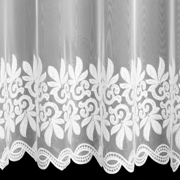ZÁCLONA NA KROUŽCÍCH TALIA 350X250 CM VZOROVANÁ