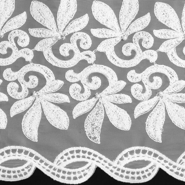 ZÁCLONA NA KROUŽCÍCH TALIA 350X250 CM VZOROVANÁ