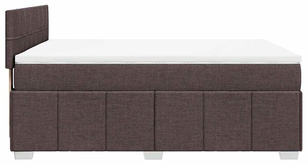 Box spring postel s matrací tmavě hnědá 140x200 cm textil 3287094