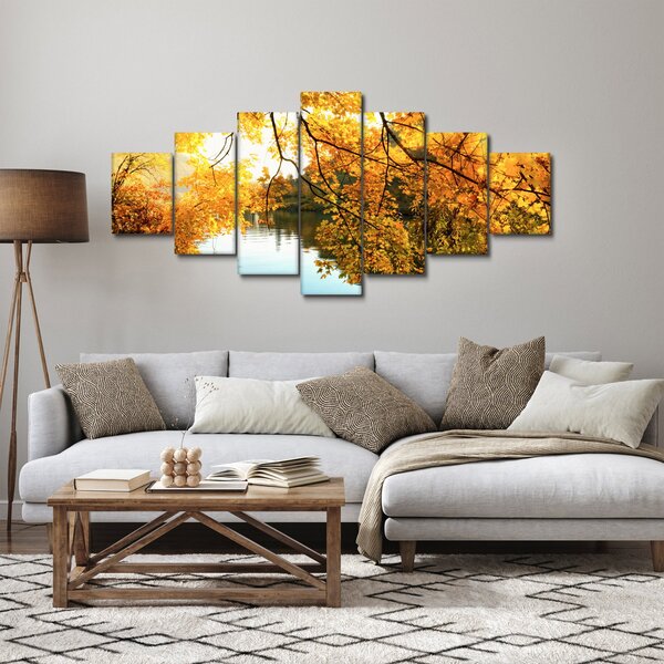 Obraz - Podzimní strom (210x100 cm)