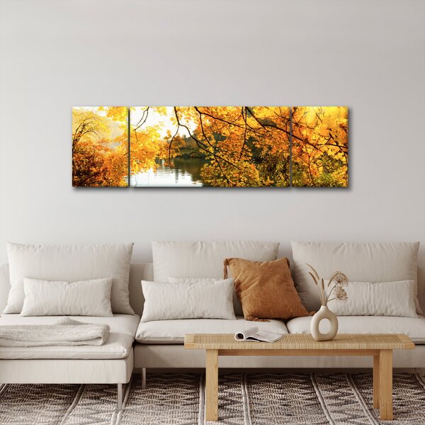 Obraz - Podzimní strom (170x50 cm)