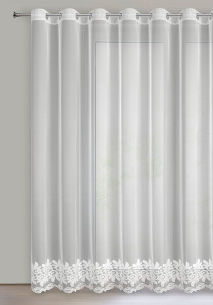 ZÁCLONA NA KROUŽCÍCH TALIA 350X250 CM VZOROVANÁ