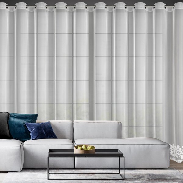 ZÁCLONA NA KROUŽCÍCH TALIA 350X250 CM VZOROVANÁ