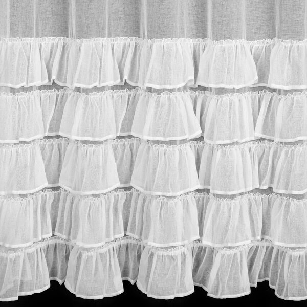 ZÁCLONA NA KROUŽČÍCH DANI1 300X250 CM BÍLÁ