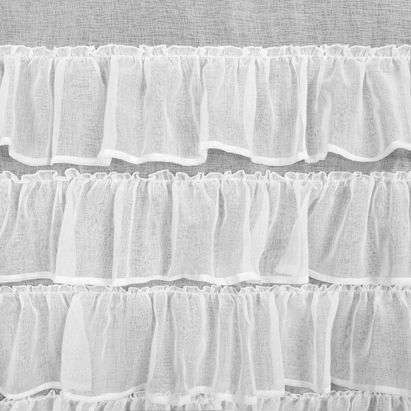 ZÁCLONA NA KROUŽČÍCH DANI1 300X250 CM BÍLÁ