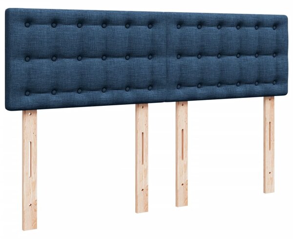 Box spring postel s matrací modrá 140x200 cm textil 3287111