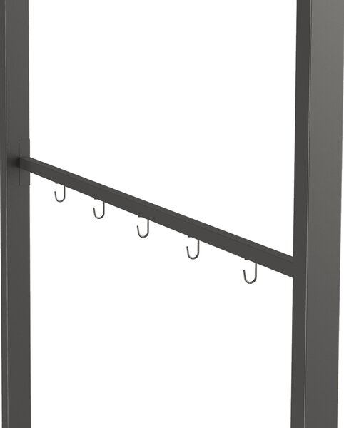 Grilovací pavilon Outsunny 215 x 150 x 220 cm, voděodolný zahradní pavilon s klenutou střechou, zahradní altánek s háčky, grilovací pavilon, zahradní