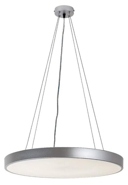 Rabalux 71040 TESIA - LED závěsné svítidlo ve stříbrné barvě, Ø 40cm, 36W, 3000K (Závěsné střbrné kulaté svítidlo)