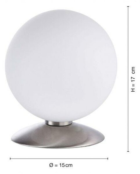PAUL NEUHAUS LED koule, stolní lampa, na noční stolek 3000K PN 4013-55