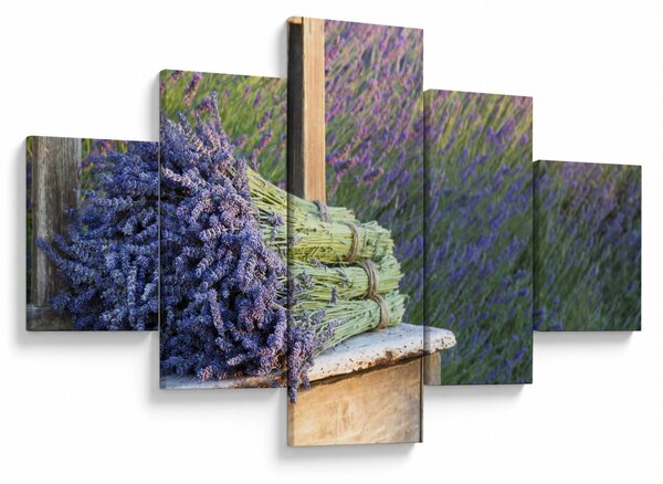 Obraz - Levandulové svazky (125x70 cm)