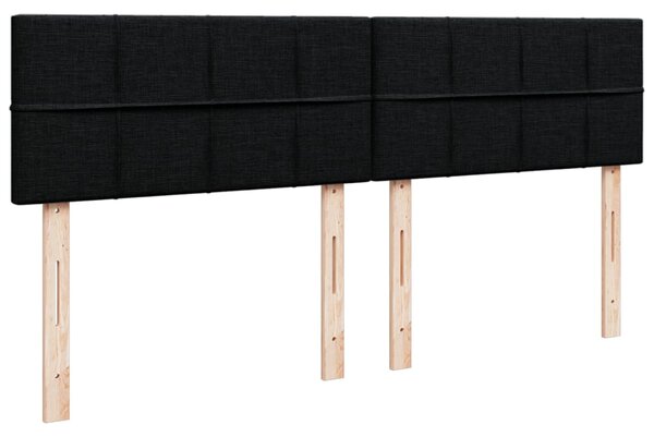 Box spring postel s matrací černá 180x200 cm textil 3287149