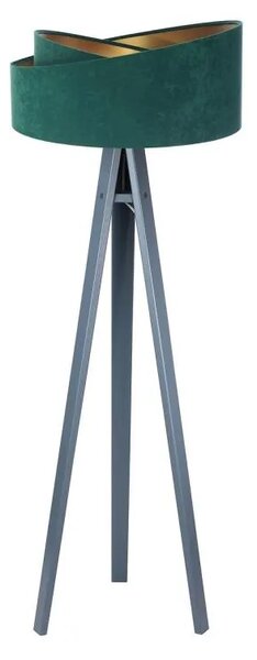 BPS koncept Stojací lampa Galaxy, v.146cm, zelené stínidlo, 1xE27, ø 50 cm Barva podstavy: Šedá