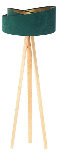 BPS koncept Stojací lampa Galaxy, v.146cm, zelené stínidlo, 1xE27, ø 50 cm Barva podstavy: Šedá