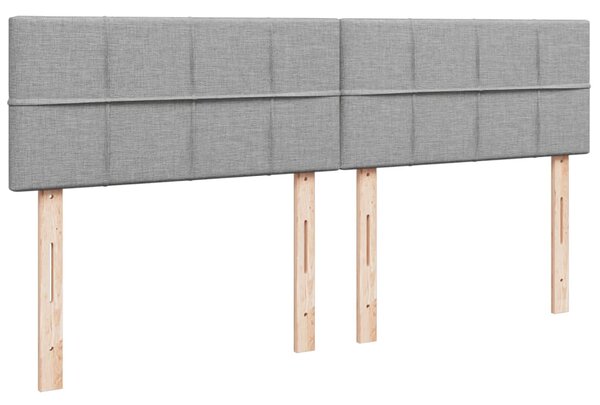 Box spring postel s matrací světle šedá 180 x 200 cm textil 3287147