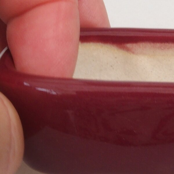 E-bonsai Mini bonsai miska 5,5 x 4,5 x 2 cm vínová