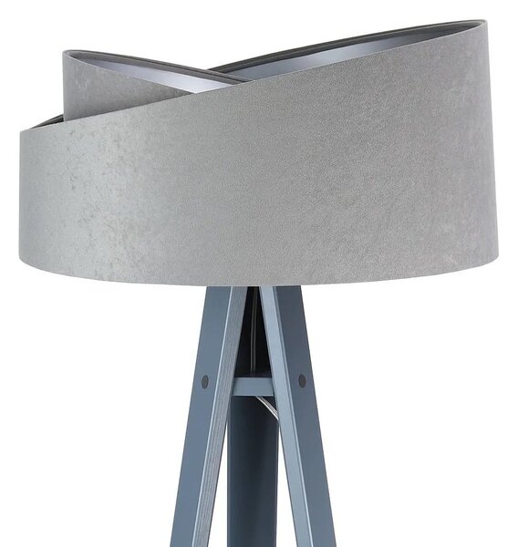 BPS koncept Stojací lampa Galaxy, v.146cm, šedo-zlaté stínidlo, 1xE27, ø 50 cm Barva podstavy: Šedá