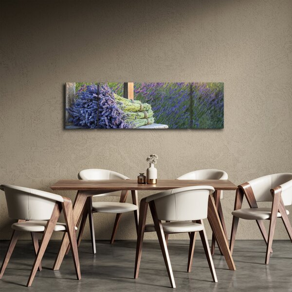 Obraz - Levandulové svazky (170x50 cm)