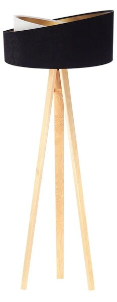 BPS koncept Stojací lampa Galaxy, v.146cm, černo-zlaté stínidlo, 1xE27, ø 50 cm Barva podstavy: Černá