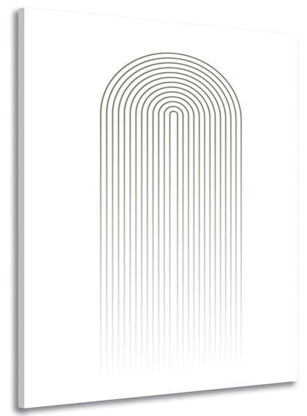 Obraz minimalistická duha Mid-Century