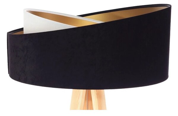 BPS koncept Stojací lampa Galaxy, v.146cm, černo-zlaté stínidlo, 1xE27, ø 50 cm Barva podstavy: Černá