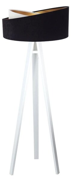 BPS koncept Stojací lampa Galaxy, v.146cm, černo-zlaté stínidlo, 1xE27, ø 50 cm Barva podstavy: Černá