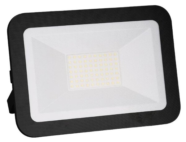 NEDES Venkovní LED nástěnný reflektor, 50W, neutrální bílá, černý, IP65 LF2024