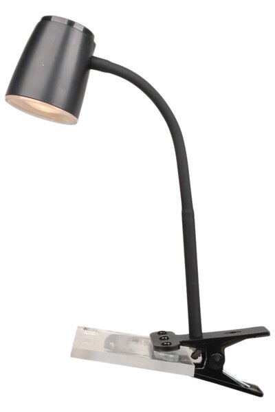 TOP-LIGHT LED moderní stolní lampička s klipem MIA C, černá Mia KL C