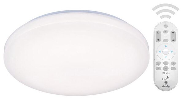 NEDES LED stmívatelné stropní osvětlení ANNA, 24W, 39cm, kulaté, bílé LC800S