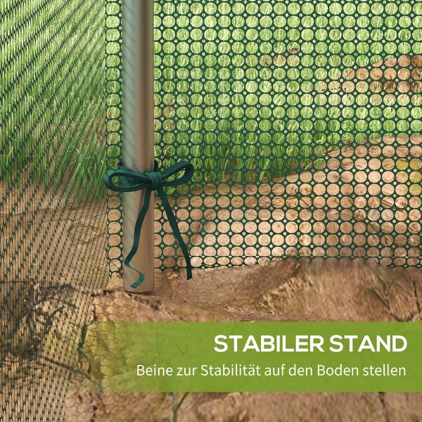 Outsunny Zahradní síť 1,25 x 1,25 m, Stan na ochranu rostlin se zipem, Ochranná síť proti hmyzu, Zelená síť na zeleninu odolná vůči větru, Ochranná sí