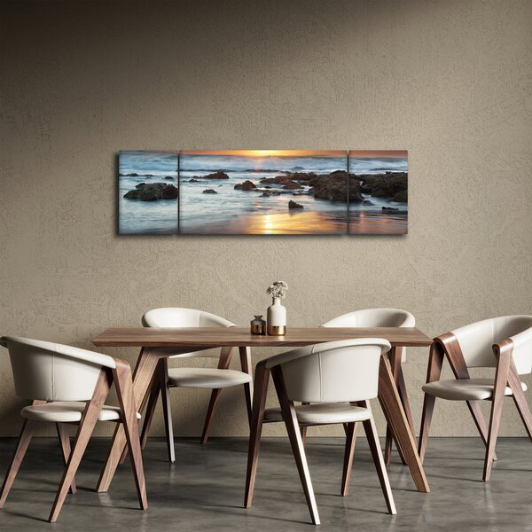 Obraz - Moře zalité sluncem (170x50 cm)
