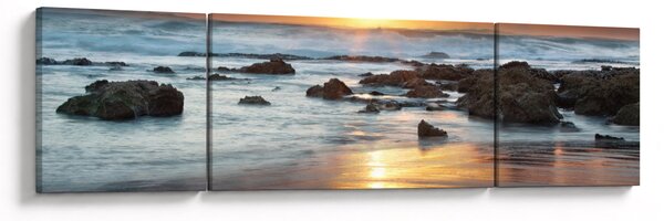 Obraz - Moře zalité sluncem (170x50 cm)