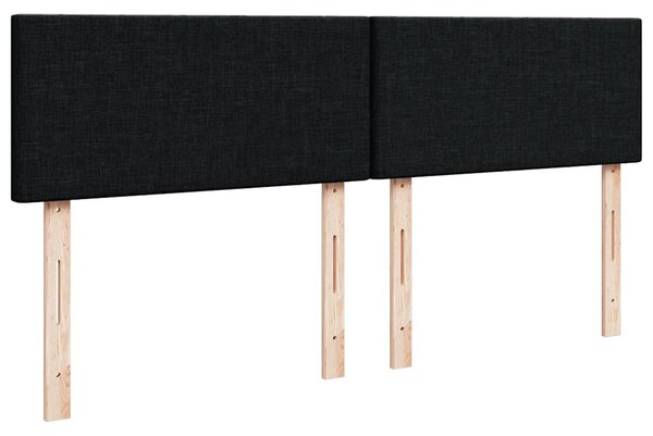 Box spring postel s matrací černá 180x200 cm textil 3287530