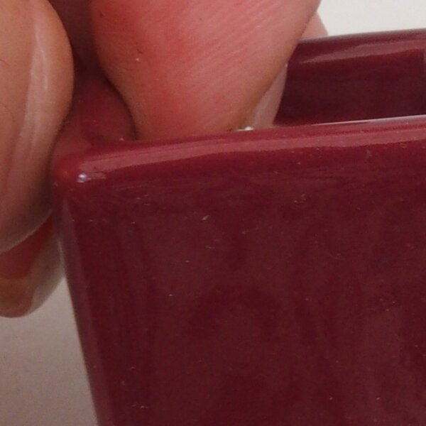 E-bonsai Mini bonsai miska 3 x 3 x 3,5 cm vínová