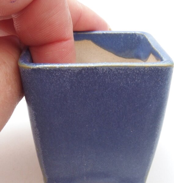 E-bonsai Mini bonsai miska 4,5 x 4,5 x 4,5 cm modrá
