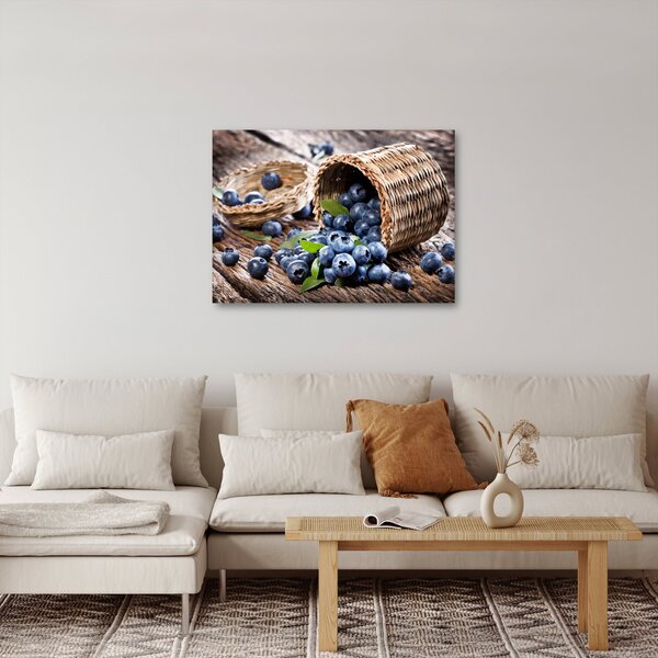 Obraz - Šťavnaté borůvky (70x50 cm)