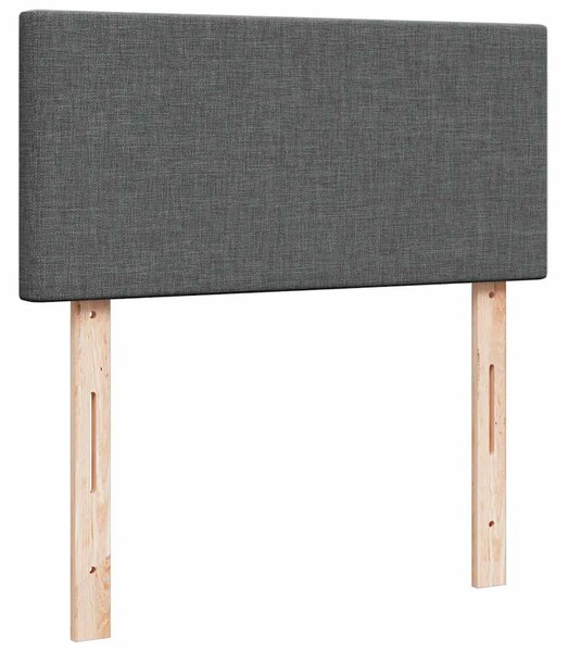 Box spring postel s matrací tmavě šedá 80 x 200 cm textil 3287277