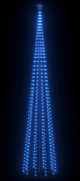 Vánoční stromek kužel 752 modrých LED diod 160 x 500 cm 328725